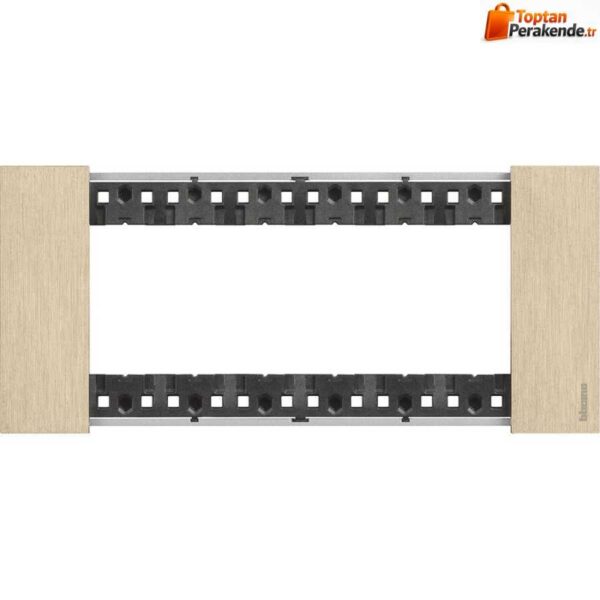 Bticino KA4806ZW Metal Çerçeve 6M Altın